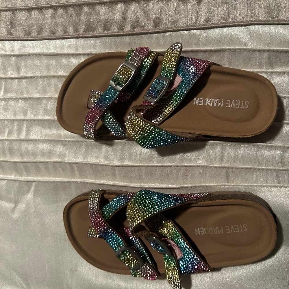 Steve Madden Childs size 11 Multicolor Sandals